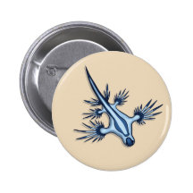 Blue Dragon Nudibranch Pin