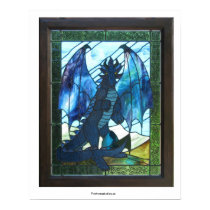 Blue Dragon Poster posters