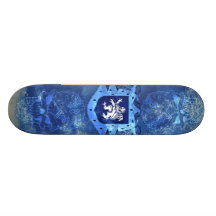 Blue dragon shield board skate board deck