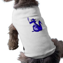 Blue Dragon with smoke Pet Shirt