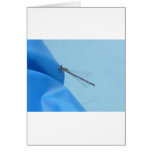 blue dragonfly greeting card