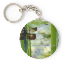 Blue Dragonfly Keychain