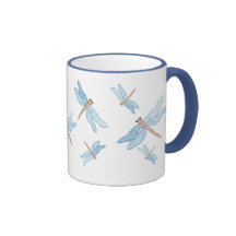 Blue Dragonfly Mugs