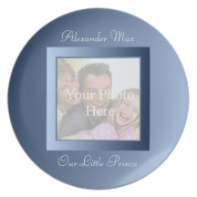Blue Dream Photo Frame Dinner Plate