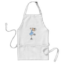 Blue Dress Figure Skater t-shirts and Gifts Aprons