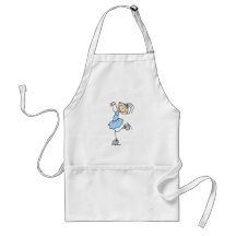Blue Dress Figure Skater t-shirts and Gifts Aprons