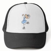 Blue Dress Figure Skater t-shirts and Gifts Mesh Hat