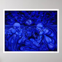 Blue Duality Poster