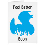 blue duck, Feel Better Soon Cards