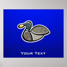 Blue Duck Print