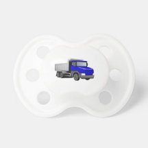Blue Dump Truck Baby Pacifiers