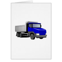 Blue Dump Truck Cards