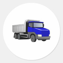 Blue Dump Truck Stickers