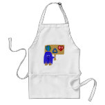 blue earth love peace recycle aprons
