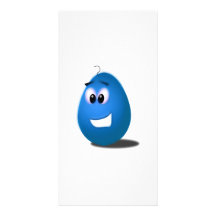 Blue Easter Egg Photo Cards