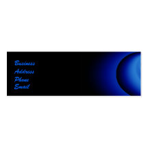 Blue Edge Bubble Business Card Template