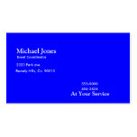 Blue Electric Guitars, Drums & Speakers Business Card Templates