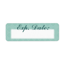 Blue Elegant Expiration Date Labels