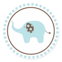 Blue Elephant Sticker