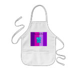 Blue Elephant with pink and purple stripes Aprons