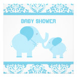 Blue Elephants Custom Invites