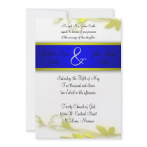 Blue Escape Two Wedding Invitation