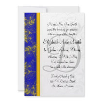 Blue Escape Wedding Invitation