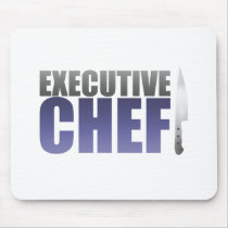Blue Executive Chef Mouse Pad