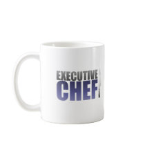 Blue Executive Chef Coffee Mugs