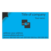 blue extreme bussiness card business card