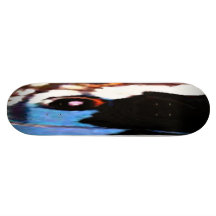 Blue Eye Abstract Art Skateboard