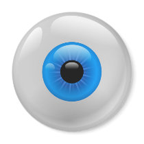 BLUE EYE BALL MAGNET