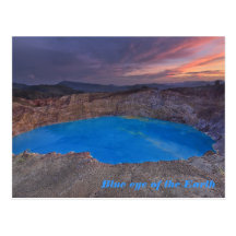 Blue eye of theEarth Post Card