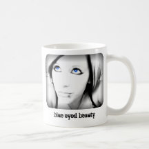 blue eyed beauty coffee mug