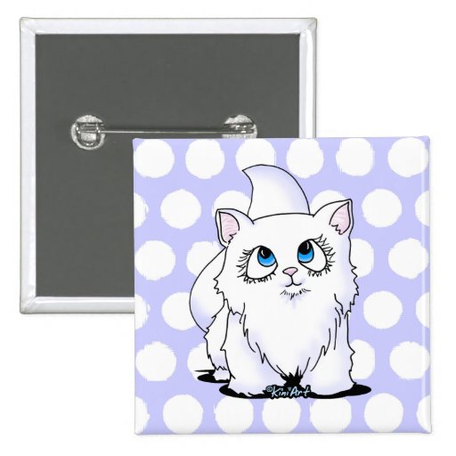 Blue Eyed Cutie Face Kitten Pins