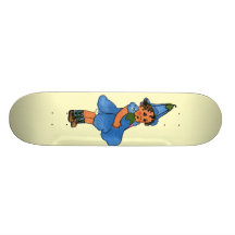 Blue-eyed Flax Skate Board Deck