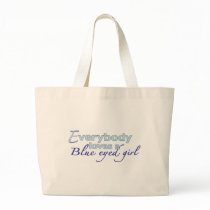 Blue Eyed Girl Canvas Bag