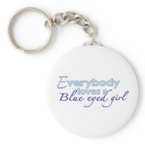 Blue Eyed Girl Keychains
