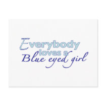 Blue Eyed Girl Post Card