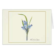 Blue-Eyed Grass Wildflower card