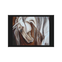 Blue Eyed Horse Gallery Wrap Canvas