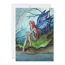 Blue Fairy Personalized Invites
