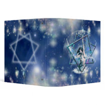 Blue Fairy Septagram 3 Ring Binder