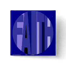 Blue Faith Button