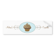 Blue Fancy Cake Bumper Sticker
