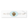 Blue Fancy Cake Bumper Sticker