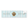 Blue Fancy Cake Bumper Stickers