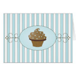 Blue Fancy Cake Greeting Card