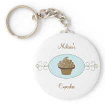 Blue Fancy Cake Keychain