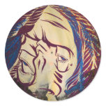 Blue Feather stickers